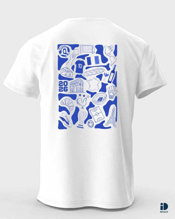T-shirt ID Bleu 2026 classique dos