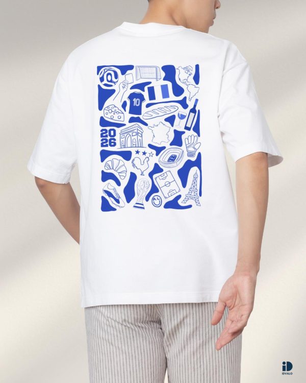 T-shirt ID Bleu 2026 oversize dos