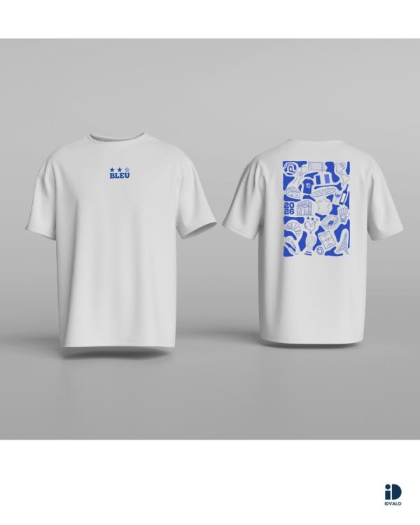 T-shirts ID Bleu 2026 oversize